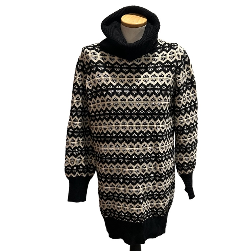 See by Chloe Geometric Sweater Dress Size 8